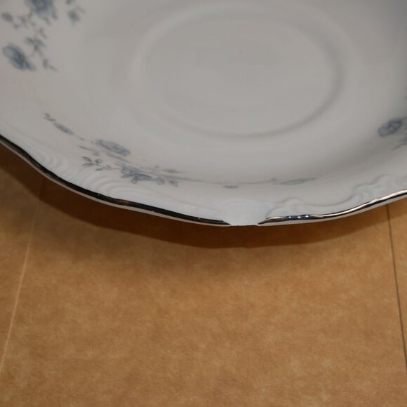 Set Of 4 Johann Haviland Bavaria Germany Blue Garland Tea Cups & Saucers VTG - Picture 10 of 10